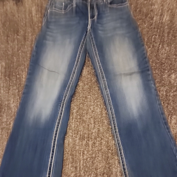 Women's PETROL Blue Jeans - Picture 1 of 5